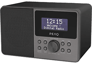 PEAQ PDR160BT-B rádió, fekete