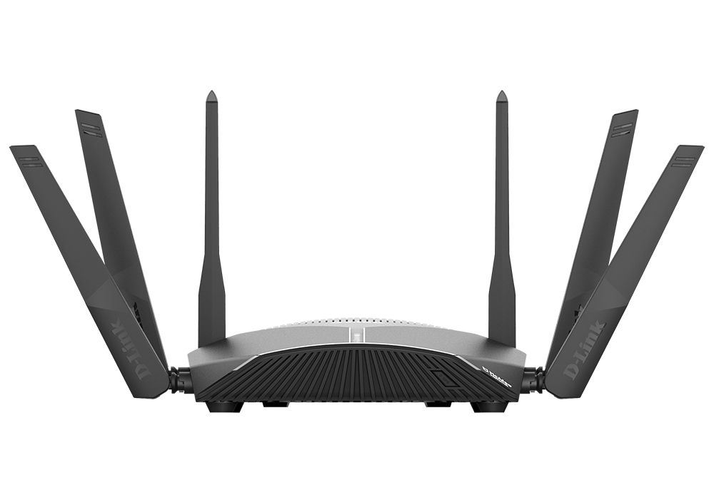 Router - D-Link DIR-3060, MU-MIMO Tri-Band, 3000 Mbps, 5 Puertos RJ45 Gigabit, Negro