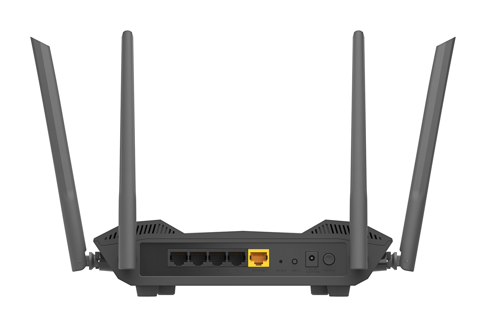 Router - D-Link AX1500, Wi‑Fi 6, MU-MIMO y OFDMA, 1200 Mbps 5 GHz/300 Mbps 2.4 GHz, Negro