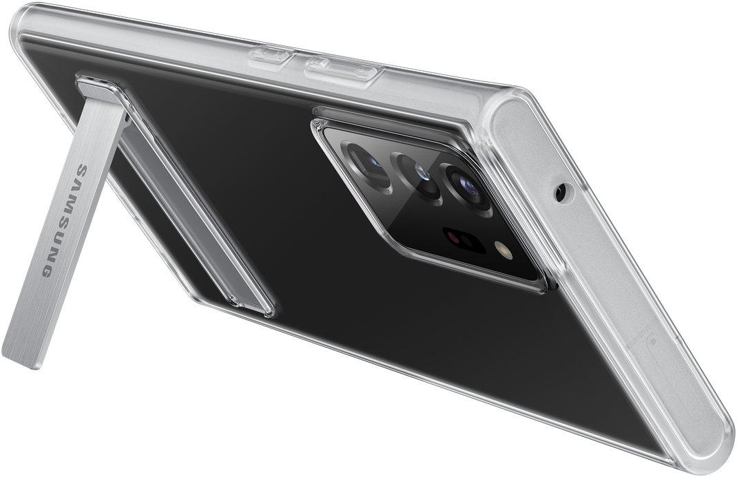 SAMSUNG Clear Standing Cover - Custodia (Adatto per modello: Samsung Galaxy Note 20 Ultra)