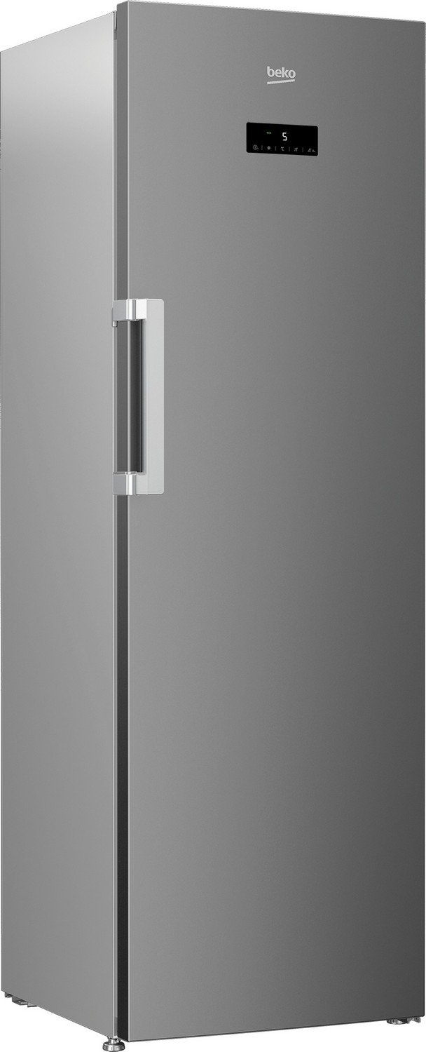 Frigorífico una puerta - Beko RSNE445E33XN, 375 l, No Frost, 185 cm, Inox