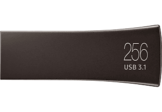 Memoria USB 256 GB - Samsung Bar Plus Unidad Flash, 300 MB/s, USB 3.1, Gris