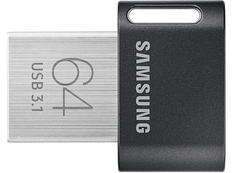Memoria USB 64 GB - Samsung Fit Plus Unidad Flash, 3.1, 300 MB/s, Gris