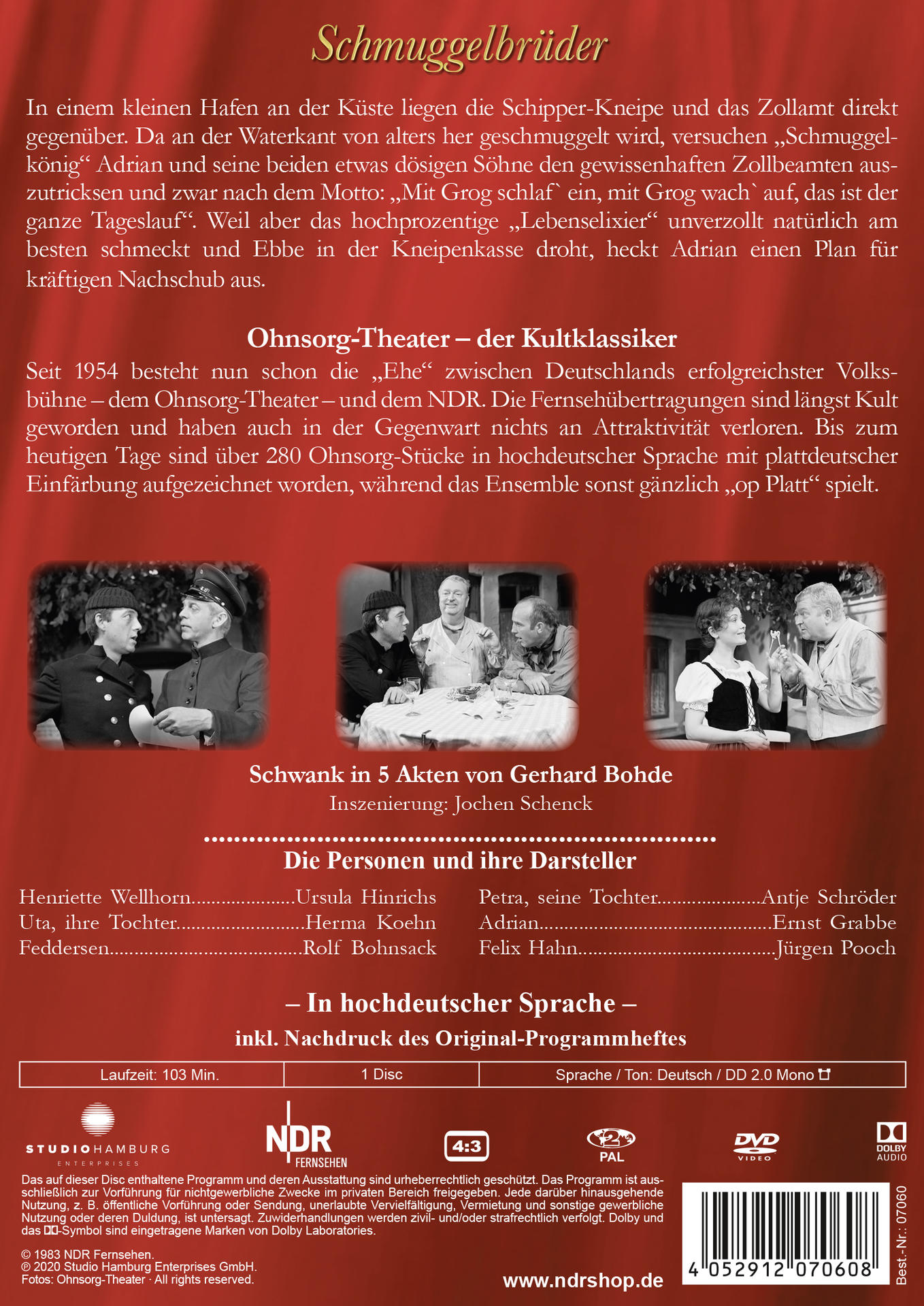 Ohnsorg-Theater Klassiker: Schmuggelbrüder DVD