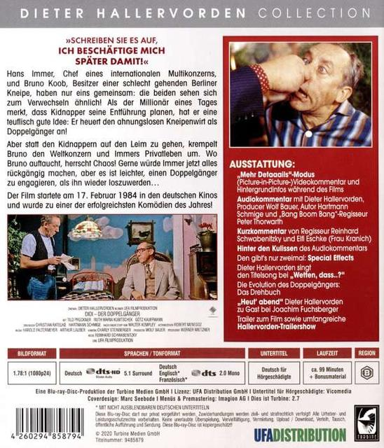 DVD-Hülle der Dieter Hallervorden Collection, mit Bildern und deutschem Text.