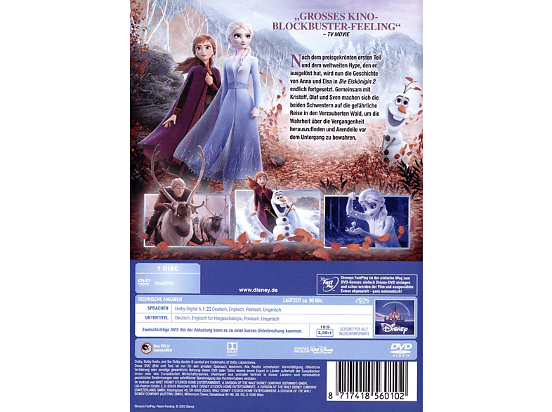 Thumbnail - Die Eiskönigin 2 DVD
