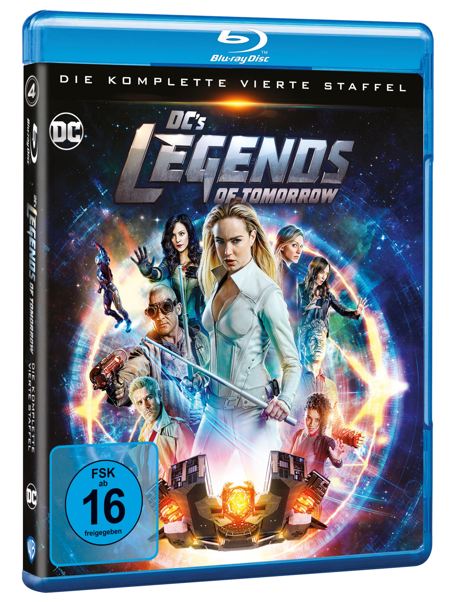 Blaue DVD-Hülle mit Text und Bildern von Menschen in Aktion.