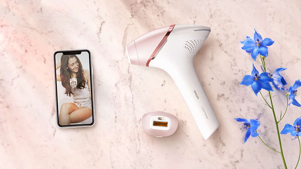 PHILIPS Lumea Prestige IPL-Haarentfernungsgerät BRI950/00, weiß-rosa IPL-Haarentfernungsgerät (Weiß, Rosa, mit , )