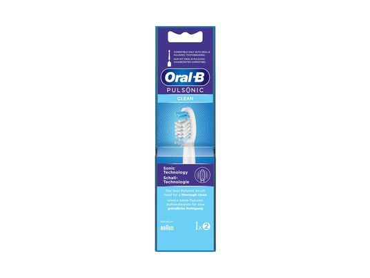 ORAL-B Pulsonic Clean 2 pièces - Brossette de rechange (Blanc)