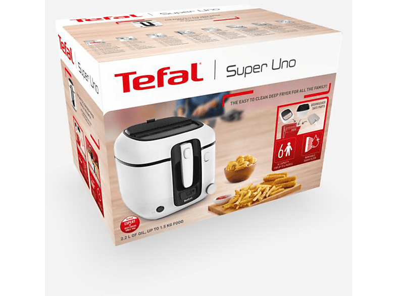 Tefal FR3100 Super Uno Friteuse, Grote capaciteit van 2,2 l olie / 1,5