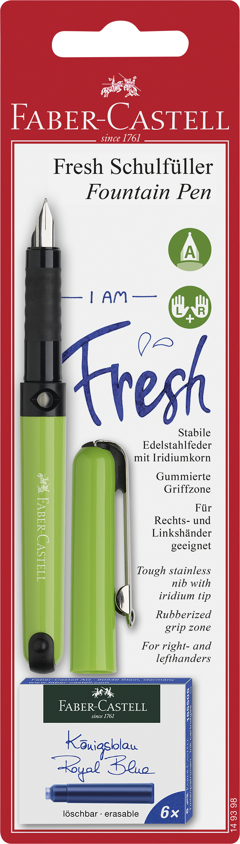 FABER-CASTELL Fresh + Patronen Füller Farbauswahl nicht möglich