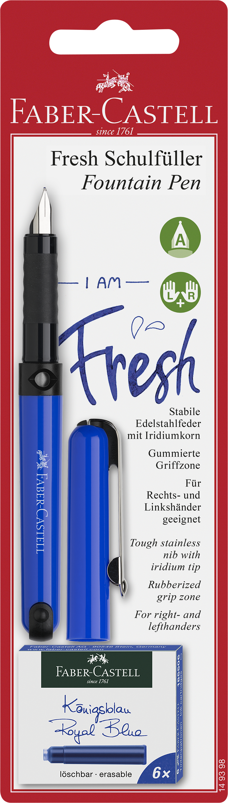 FABER-CASTELL Fresh + Patronen Füller Farbauswahl nicht möglich