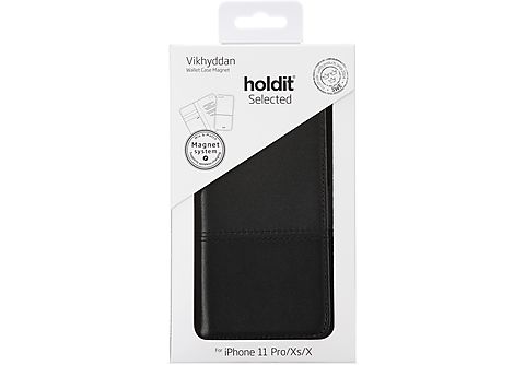 HOLDIT Magnetische Selected Wallet Vikhyddan voor iPhone 11 Pro Zwart
