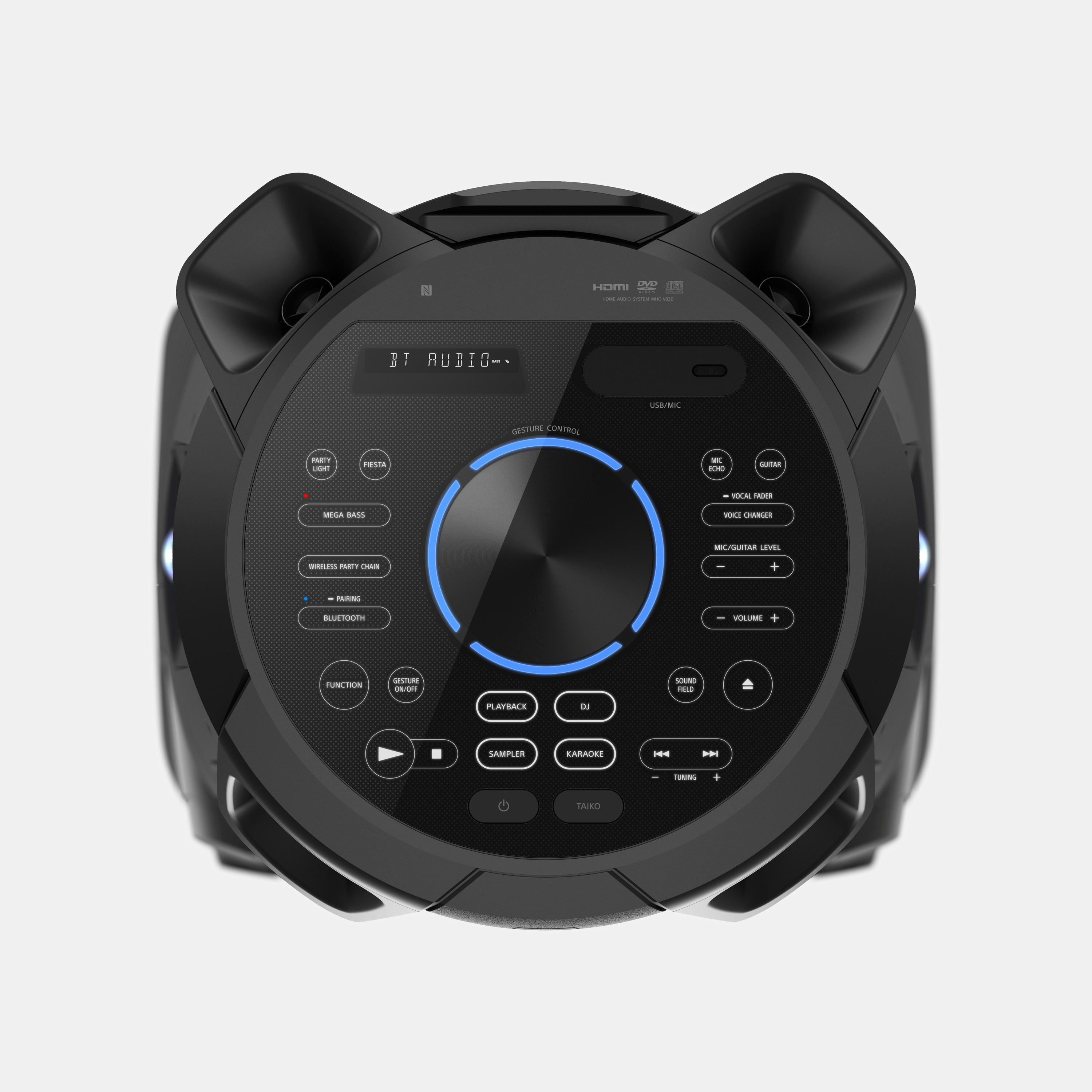 SONY MHC-V83D Partybox, Schwarz