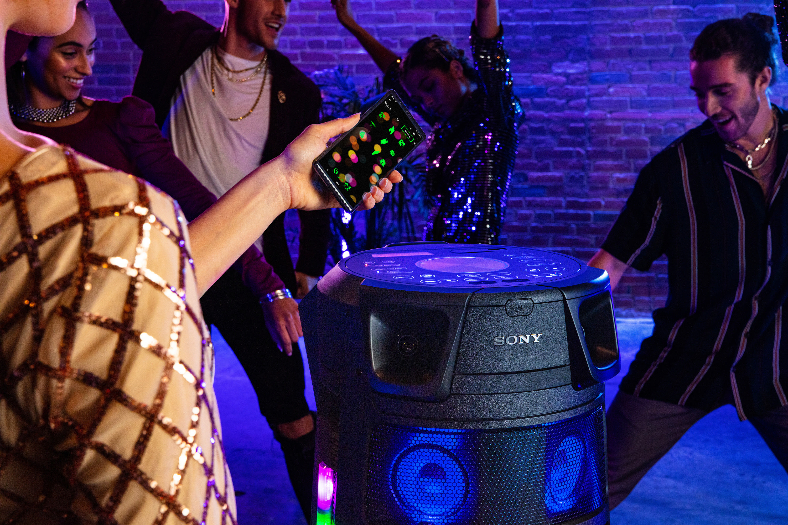 SONY MHC-V83D Partybox, Schwarz