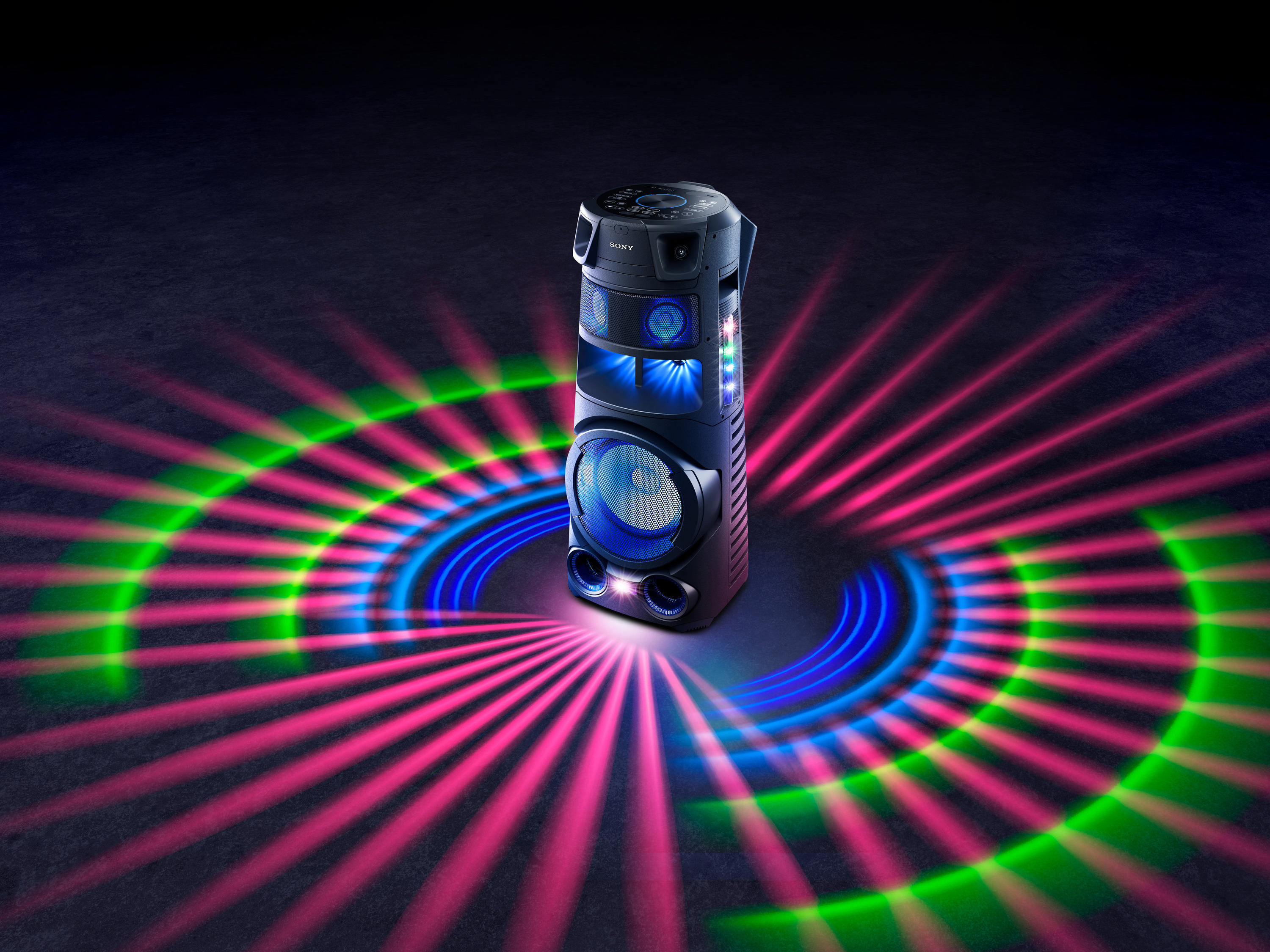 SONY MHC-V83D Partybox, Schwarz