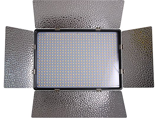 PATONA LED-600AS - Lumière photo LED (Argent/Noir)