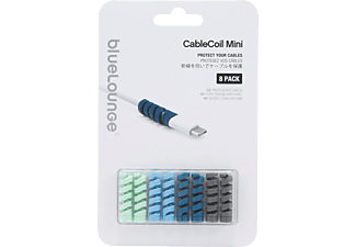 BLUELOUNGE CableCoil Mini - Kabelschutz (Blau/Grün/Schwarz)