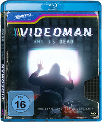 Blu-ray-Cover für 'Videoman' mit einer Schattenfigur.