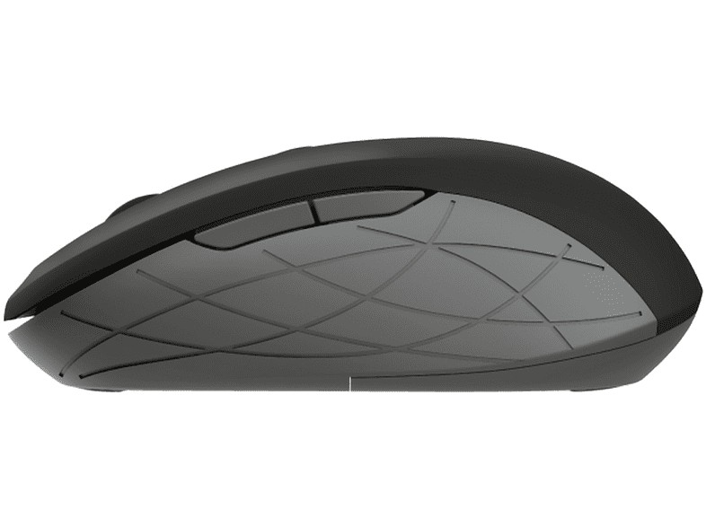 Ratón inalámbrico - Trust Duco Dual Connect, Óptico, 1600 ppp, Receptor USB-A, USB-C, Negro