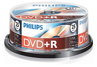 Bobina DVD+R - Philips DVD+R DR4S6B25F/00, 25 unidades, 4.7GB, 16x