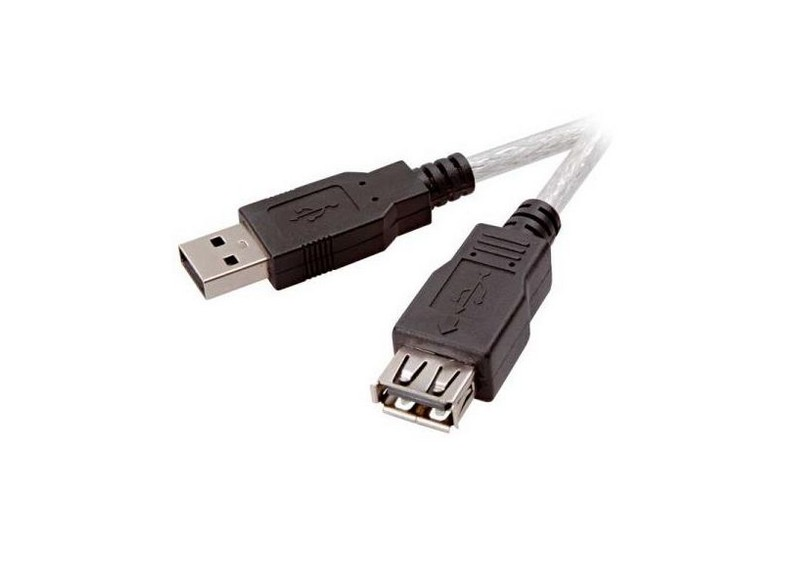 Vivanco Usb 2.0 cable 0.75m a negro prolongador 45222 75cm 075m