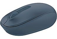 Ratón inalámbrico - Microsoft Wireless Mobile Mouse 1850, Azul, Nano transceptor Plug-and-go, Azul