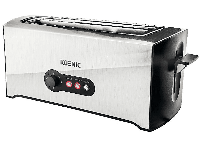 Tostadora  Koenic KTO 4331 M, 1600 W, 4 rebanadas, Descongelación, Plata