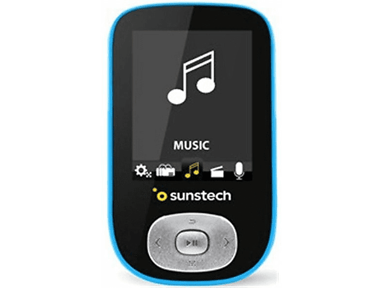 Guión autopista Mercado Reproductor MP3 | Sunstech SKYBT4GBBL, 4 GB, 20h Autonomía, MP4 y MP5,  Bluetooth, Radio FM, Negro-Azul