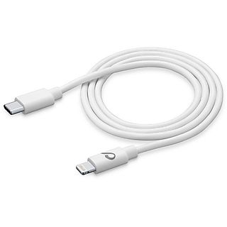 Cable Lightning - CellularLine USBDATAC2LMFI60CMW, Cable de conector Lightning 0.6 m,  Blanco