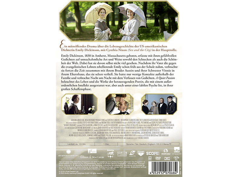 Thumbnail - A Quiet Passion - Das Leben der Emily Dickinson DVD