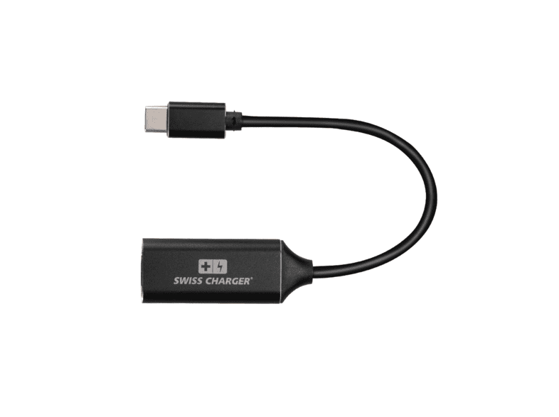 swiss charger scv 30042 type c hdmi 4k goruntu aktarim kablosu siyah