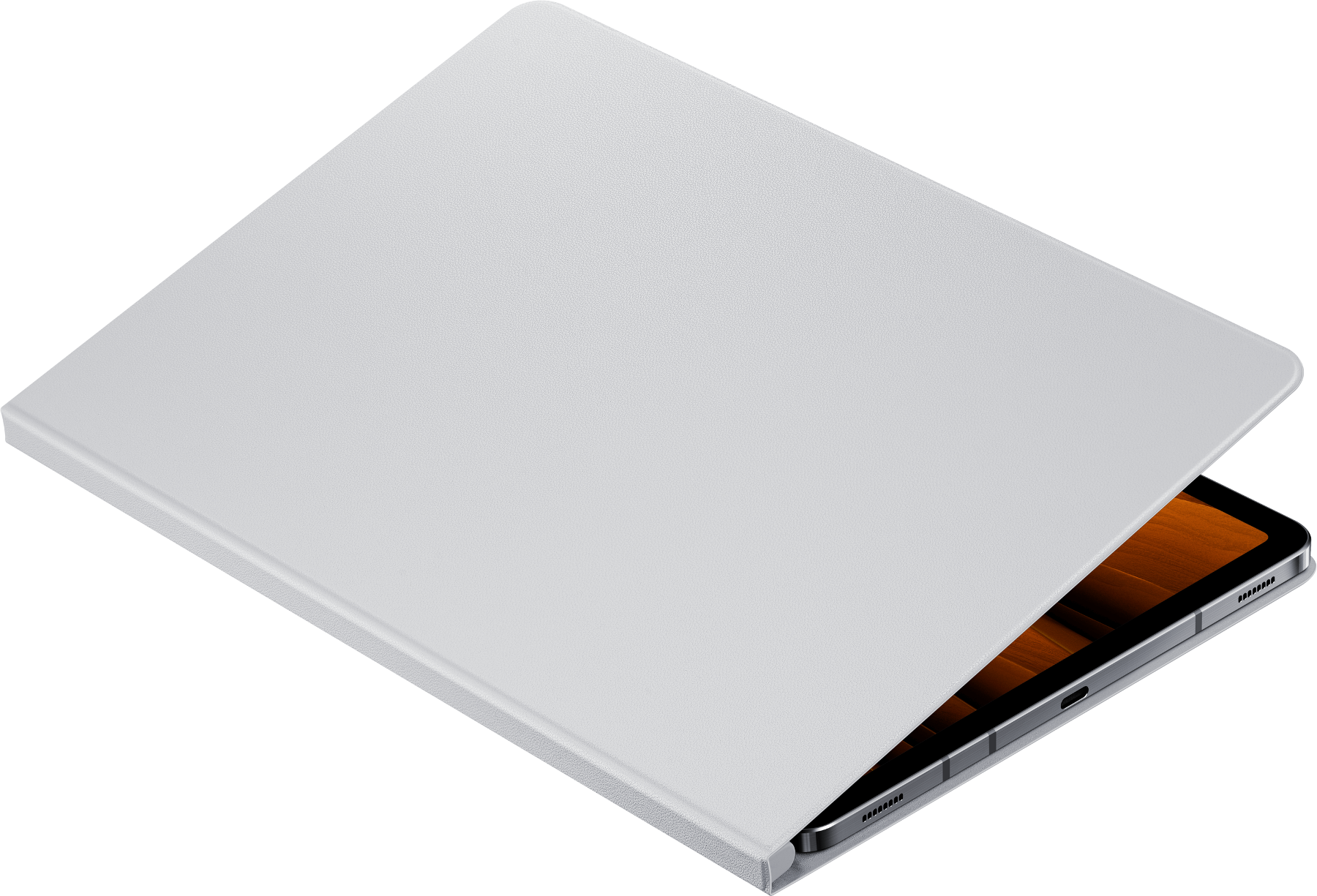 SAMSUNG Book Cover - Étui portefeuille (Argent)