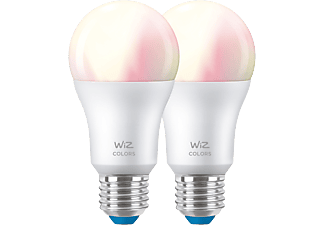 WIZ Ampoule LED WiFi Colors RGB E27 60W Duo-Pack (55009400)