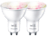 WIZ LED-spot WiFi Whites RGB GU10 50W Duo-pack (55103900)