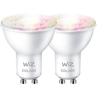 WIZ Ampoule Smart Colors GU10 4.8 W - 2 pièces (55103900)