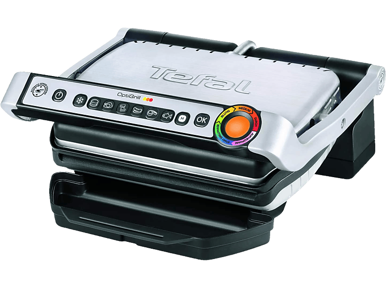 TEFAL Optigrill (GC705D)- Elektrogrill (Edelstahl/Schwarz)