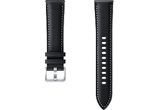 SAMSUNG Stitch Leather Band - Bracciale di ricambio (Nero)