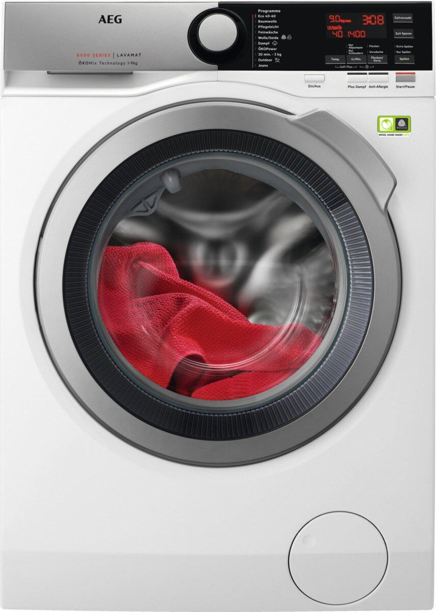 AEG L8FE76495 8000er Serie Waschmaschine (9,0 kg, 1351 U/Min., B)