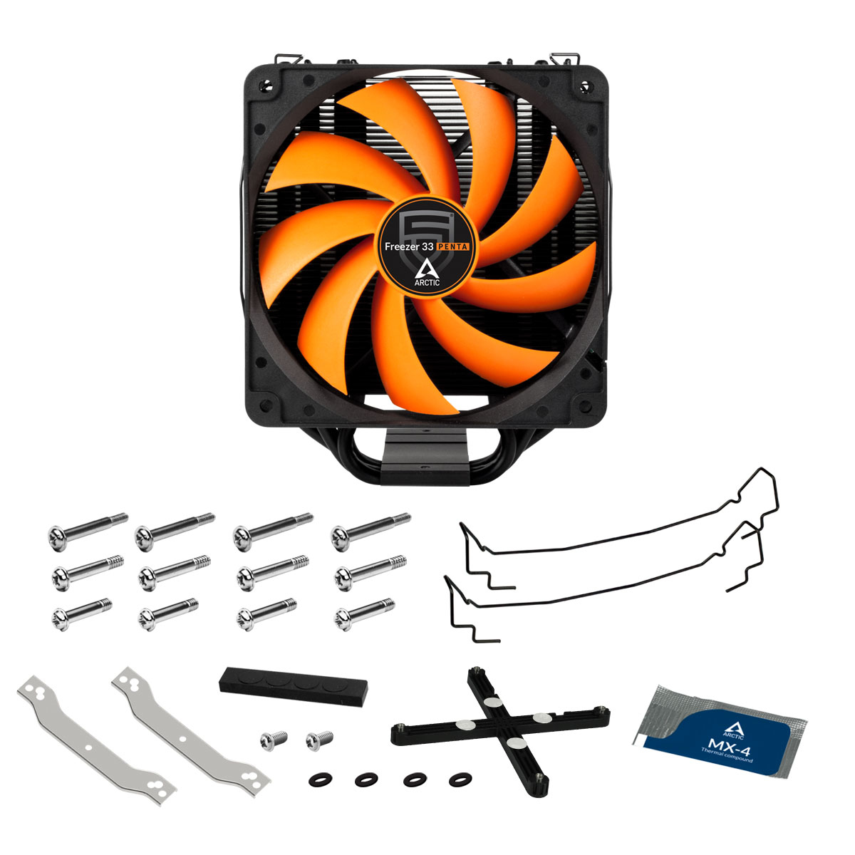 ARCTIC Freezer 33 PENTA CPU Kühler, Schwarz/Orange