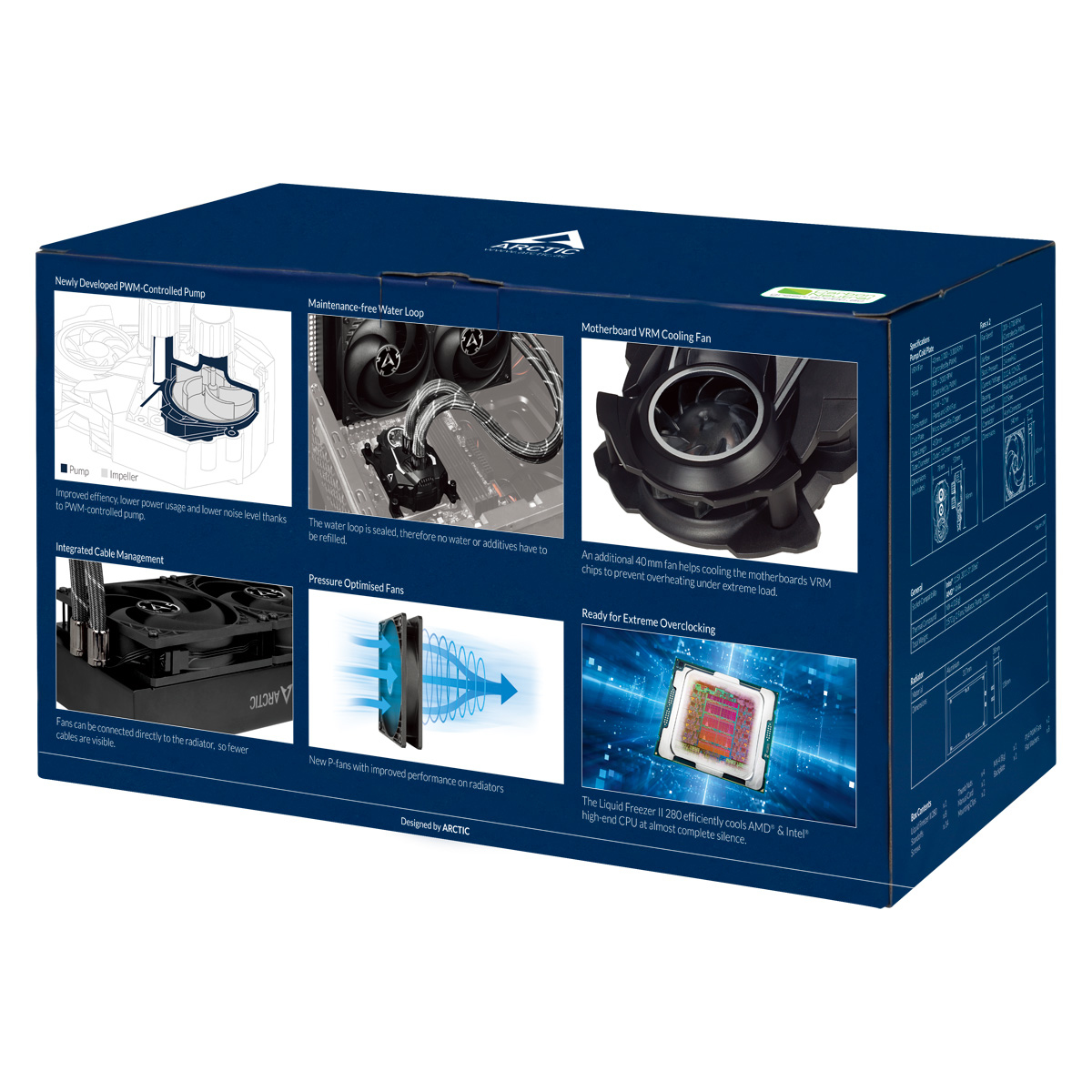 ARCTIC Liquid Freezer II 280 CPU Wasserkühlung, Schwarz