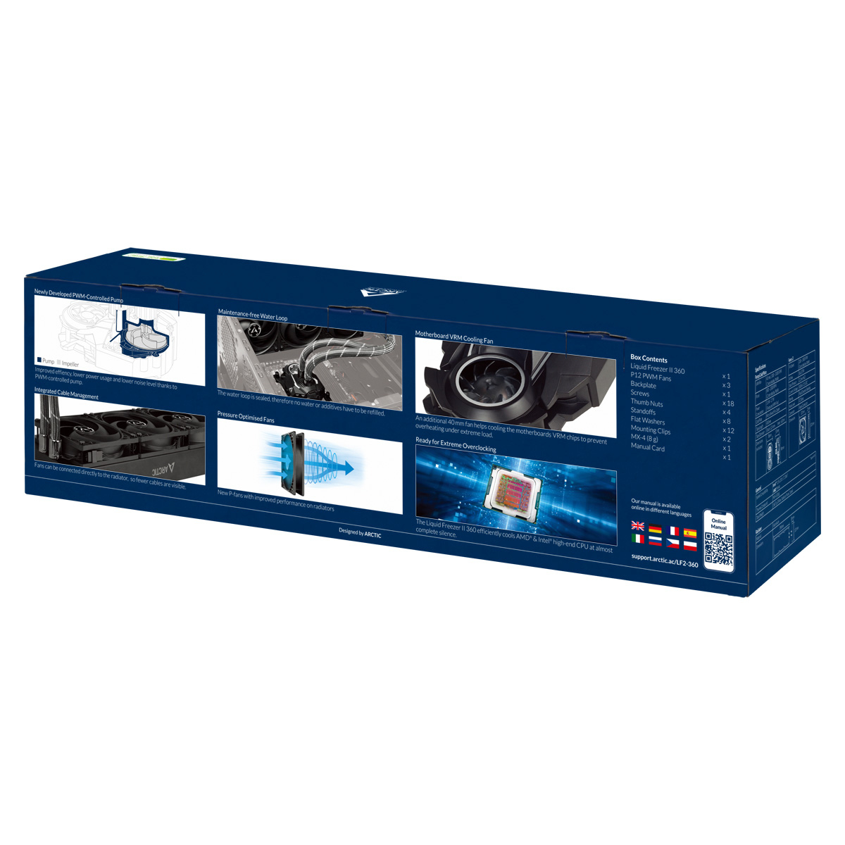 ARCTIC Liquid Freezer II 360 CPU Wasserkühlung, Schwarz