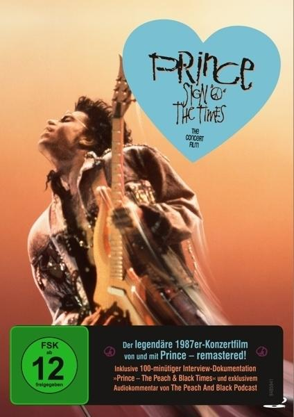Prince Albumcover: Prince, Gitarre und ein Herz. Prince blickt nach oben und hält eine Gitarre. Das Herz ist blau.