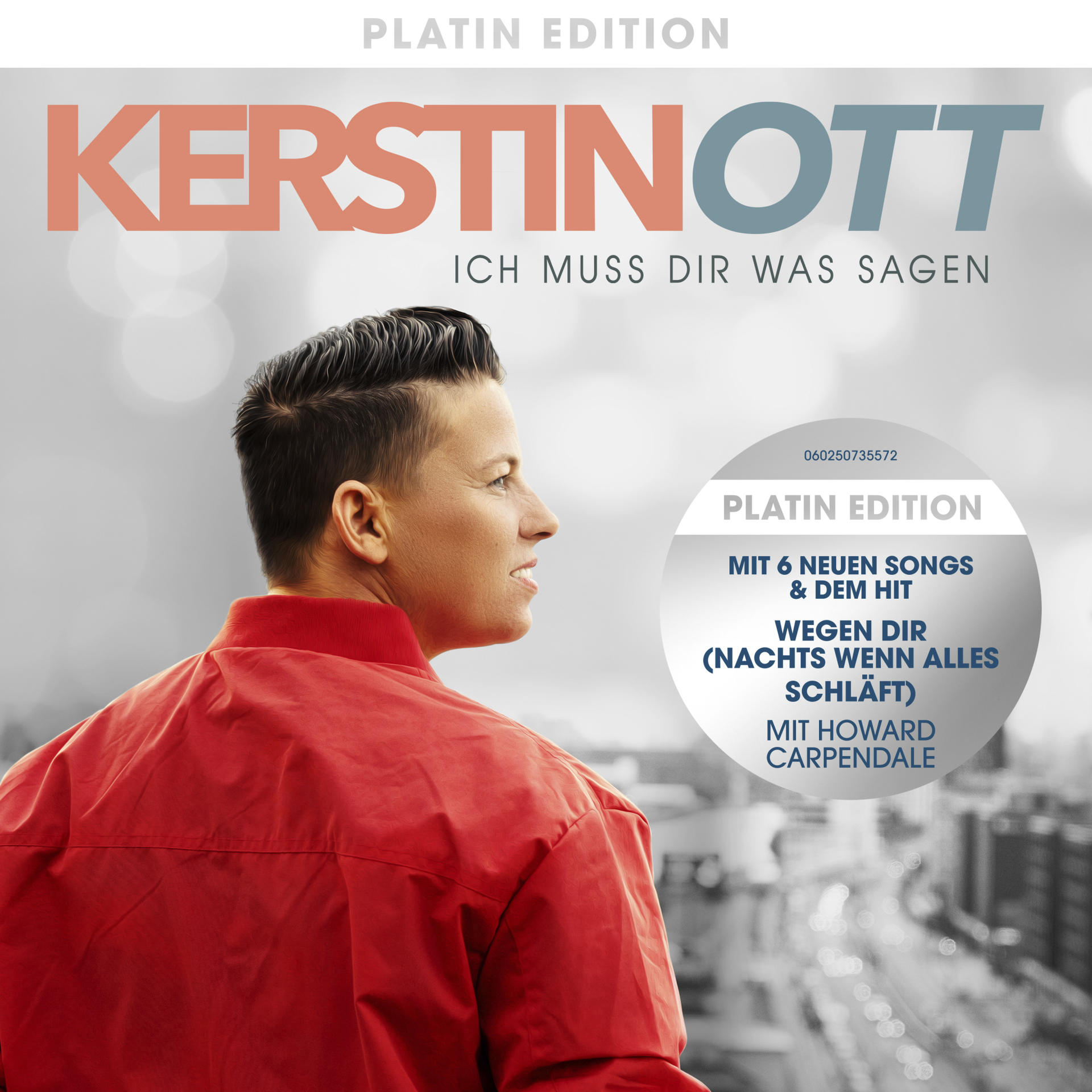 Albumcover von Kerstin Ott, mit Profil einer Frau und Text.