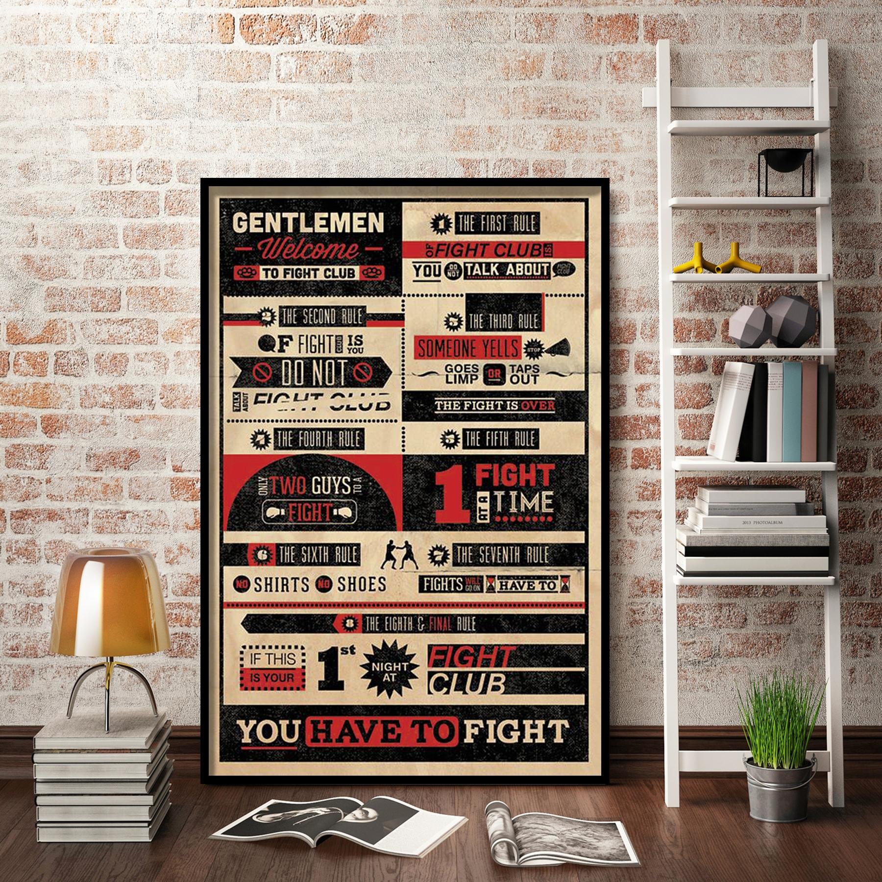 PYRAMID INTERNATIONAL Fight Club Poster Rules Großformatige Poster
