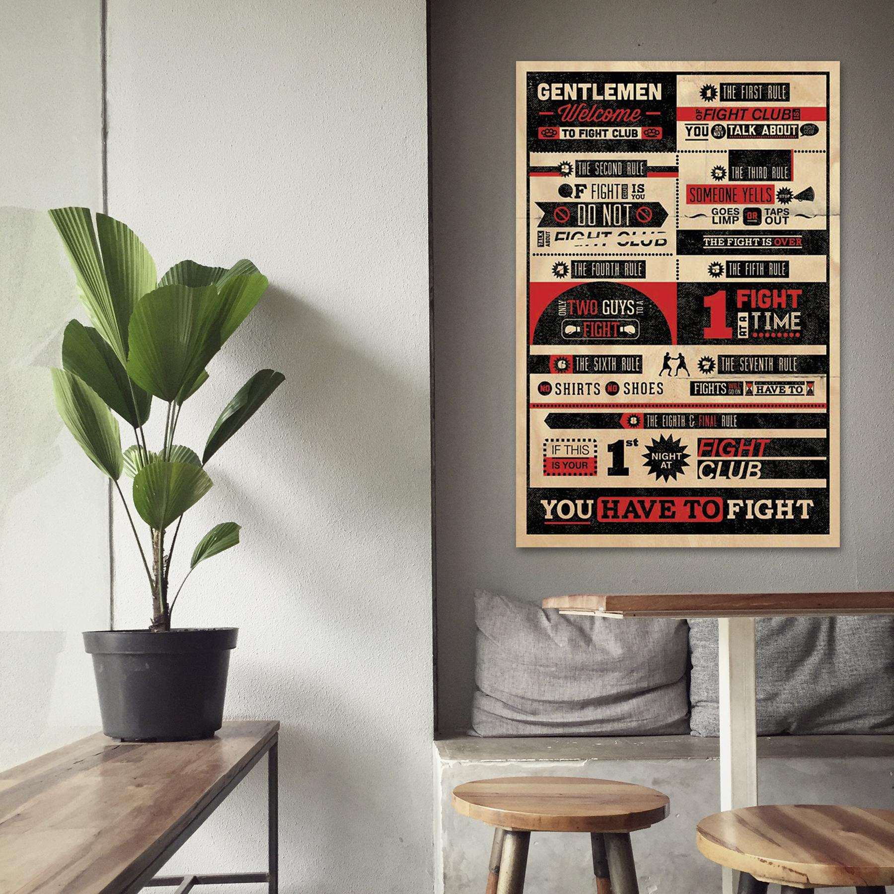 PYRAMID INTERNATIONAL Fight Club Poster Rules Großformatige Poster