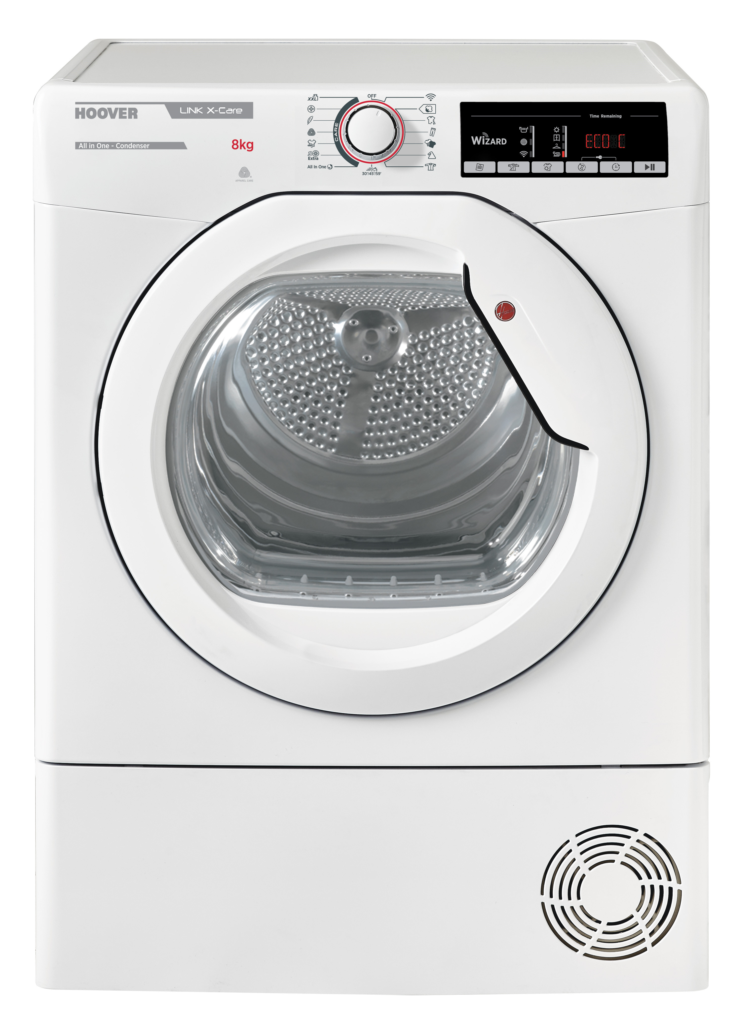 HOOVER HLX C8TG-S 8 Kg Kapasiteli Çamaşır Kurutma Makinesi Beyaz