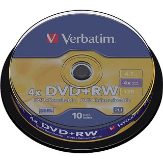 VERBATIM DVD Rewritable 4x 4.7 GB 10 Pack