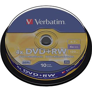 VERBATIM DVD Rewritable 4x 4.7 GB 10 Pack