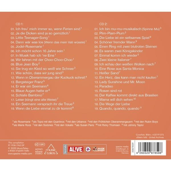 CD-Cover für ein Compilation-Album. Albumtitel und Titelliste sind auf dem Cover sichtbar.